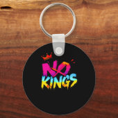 No Kings - Bold Graffiti Statement Sticker Schlüsselanhänger (Vorderseite)