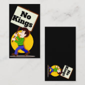 No Kings Business Card Visitenkarte (Vorne/Hinten)