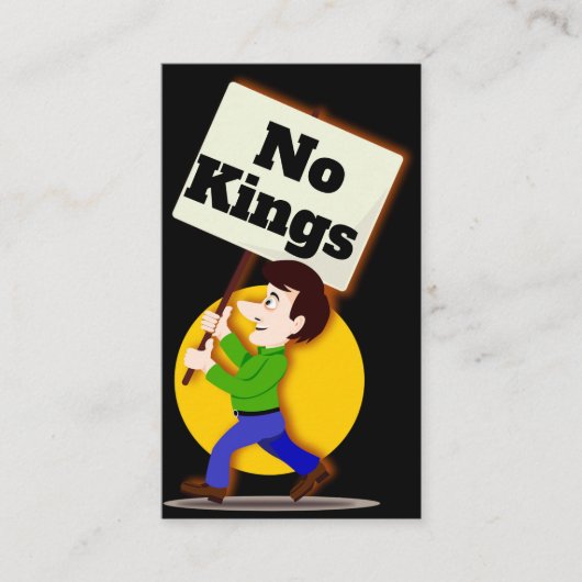 No Kings Business Card Visitenkarte (Vorderseite)