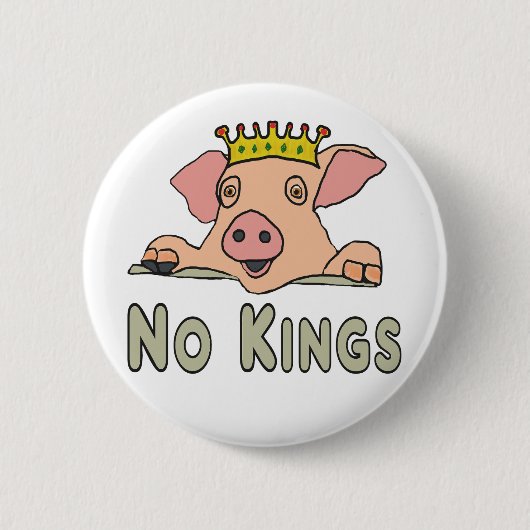 No Kings Button (Vorderseite)
