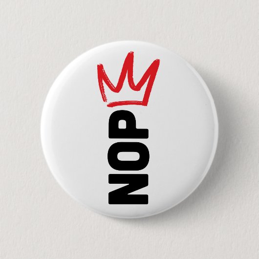No Kings Button (Vorderseite)
