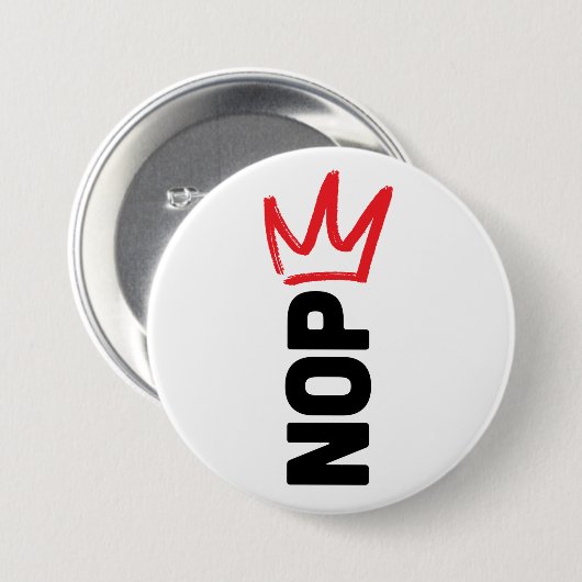 No Kings Button (Vorne & Hinten)