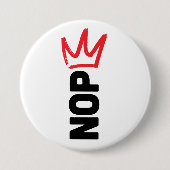 No Kings Button (Vorderseite)
