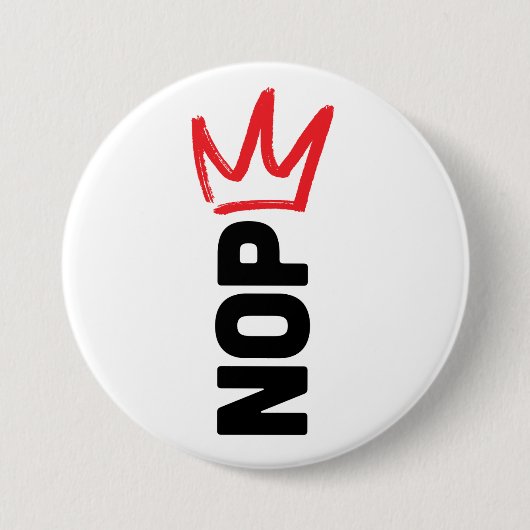 No Kings Button (Vorderseite)
