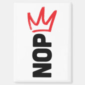 No Kings Button Magnet (Vorderseite)
