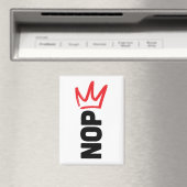 No Kings Button Magnet (In Situ (Geschirrspüler))