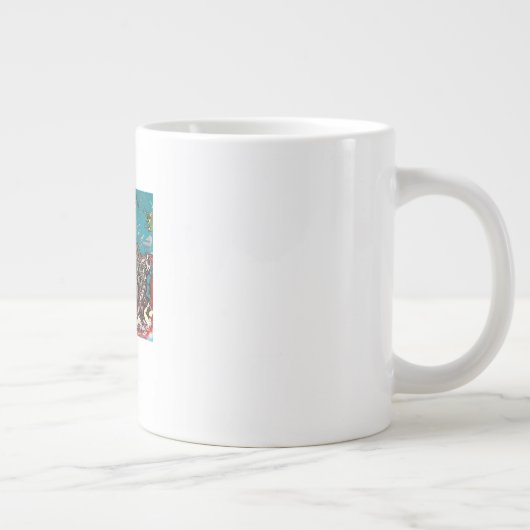 No Kings Classic Modern Minimal Style Jumbo-Tasse (Rechts)