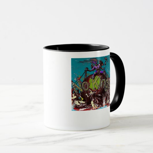 No Kings Classic Modern Minimal Style Tasse (VorderseiteRechts)