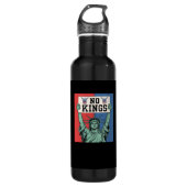 No Kings Classic Patriotic Style Edelstahlflasche (Vorderseite)