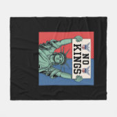 No Kings Classic Patriotic Style Fleecedecke (Vorderseite (Horizontal))
