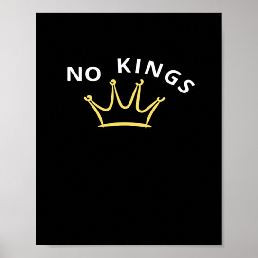 No Kings Classic Retro Cool Poster (Vorne)