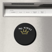 No Kings Classic Retro Cool Style Magnet (In Situ (Geschirrspüler))