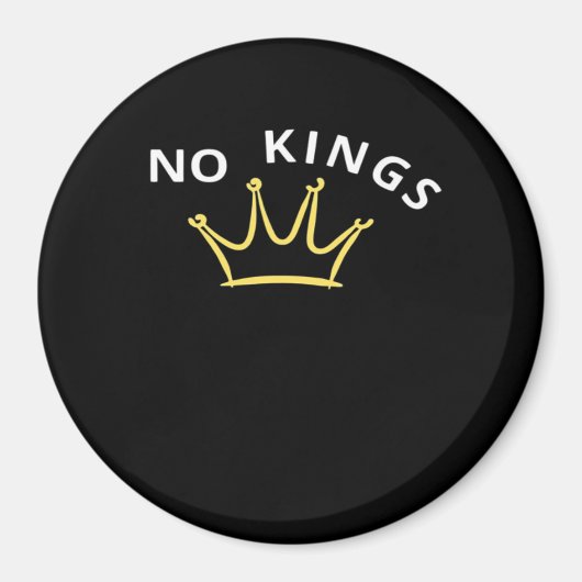 No Kings Classic Retro Cool Style Magnet (Vorne)
