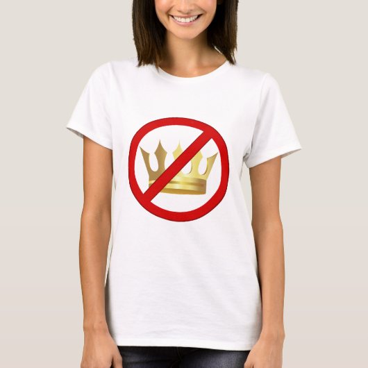 No Kings Damen Grafik T-Shirt (Vorderseite)