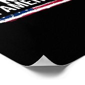 No Kings Day Classic Patriotic Style Poster (Ecke)