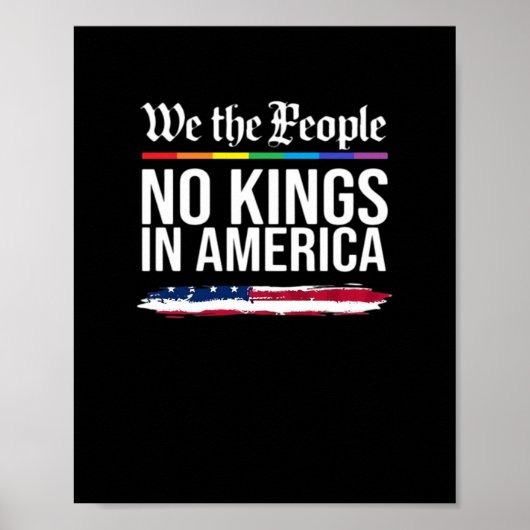 No Kings Day Classic Patriotic Style Poster (Vorne)