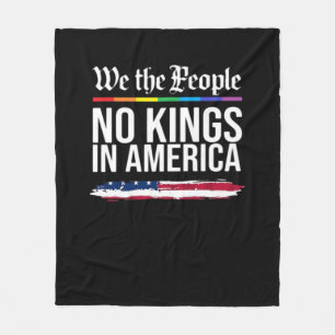 No Kings Day Classic Patriotischer Stil Fleecedecke