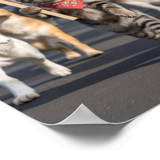 No Kings Day Pet Poster (Ecke)