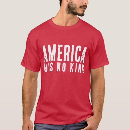 No Kings Day Protest Customizable City and Staat T-Shirt (Vorderseite)
