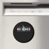 No Kings Day Retro Classic Design Magnet (In Situ (Geschirrspüler))