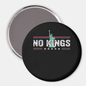 No Kings Day Retro Classic Design Magnet (Vorderseite/Rückseite)