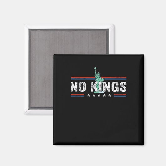 No Kings Day Retro Classic Design Magnet (Vorderseite/Rückseite)