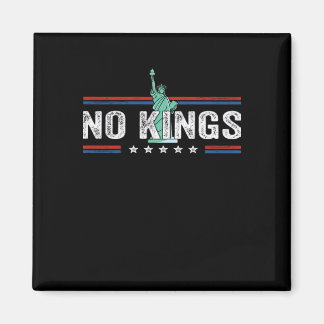 No Kings Day Retro Classic Design Magnet