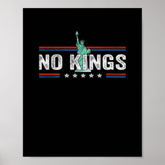 No Kings Day Retro Classic Design Poster