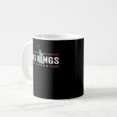 No Kings Day Retro Graphic Kaffeetasse (Vorderseite Links)