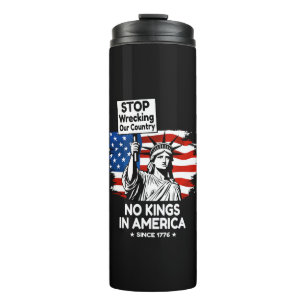 No Kings Day – Stoppt die Zerstörung unseres Lande Thermosbecher