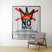 NO KINGS Declaration of Independence AGAIN  Wandteppich (Beispiel)