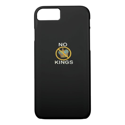 No Kings Funny Design Case-Mate iPhone Hülle (Rückseite)