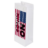 NO KINGS GESCHENKTÜTE FÜR WEINFLASCHEN (Vorderseite Schrägansicht)