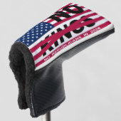 "NO kings" Golf Head Cover Headcover (3/4 Vorderseite)