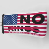 "NO kings" Golf Head Cover Headcover (Vorderseite)