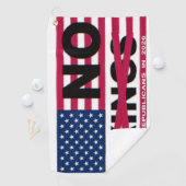 "NO kings" Golf Towel Golfhandtuch (Insitu)
