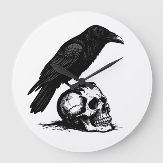 No Kings Große Wanduhr (Vorderseite)