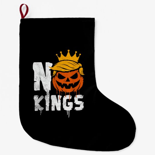 No Kings Halloween Großer Weihnachtsstrumpf (Vorderseite)