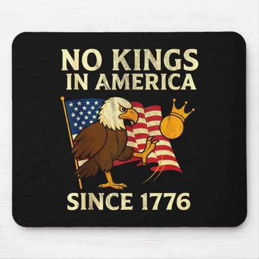 No Kings In America 1776 Tank Top  Mousepad (Vorne)
