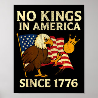 No Kings In America 1776 Tank Top Poster