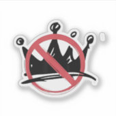 No Kings In America 2025 4. Juli Aufkleber (Vorderseite)