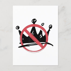 No Kings In America 2025 4. Juli Einladungspostkarte