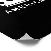 No Kings In America Anti Antifascism No Kings In U Poster (Ecke)