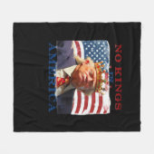 No Kings In America Anti Classic Simple Clean Fleecedecke (Vorderseite (Horizontal))
