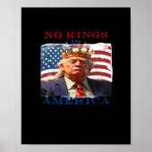 No Kings In America Anti Classic Simple Clean Poster (Vorne)