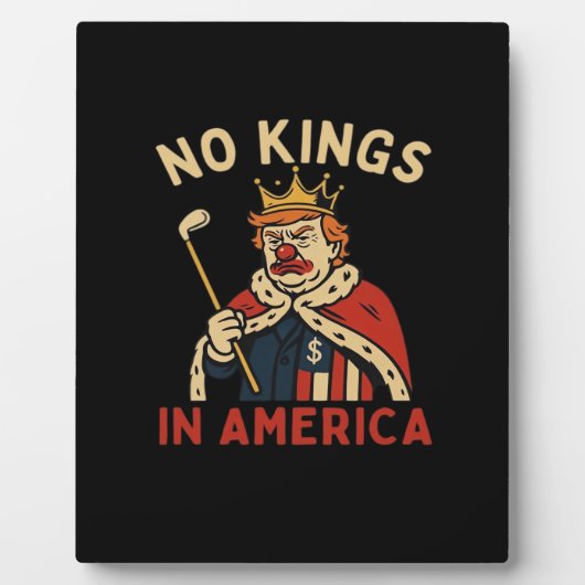 No Kings In America Anti-Donald No Kings Day Class Fotoplatte (Vorderseite)
