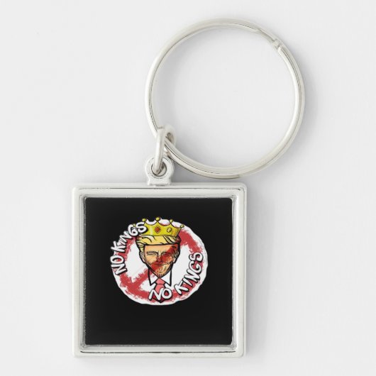 No Kings In America Anti Donald No Kings Day Class Schlüsselanhänger (Vorne)