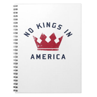 No Kings In America Anti Fascism USA Classic Notizblock