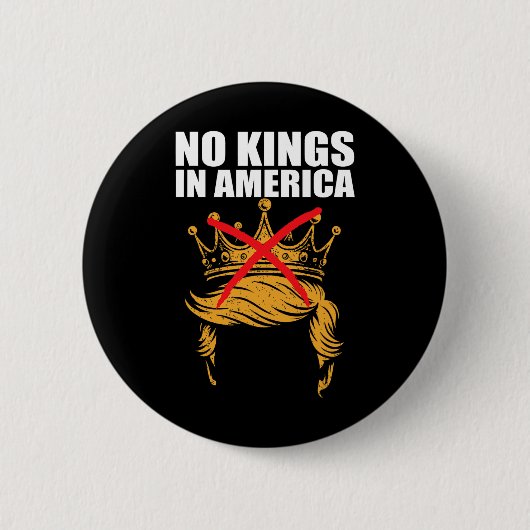 No Kings In America Anti Ice Patriotic Activist Pr Button (Vorderseite)