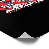 No Kings In America Anti-Monarchy Patriotic Design Poster (Ecke)